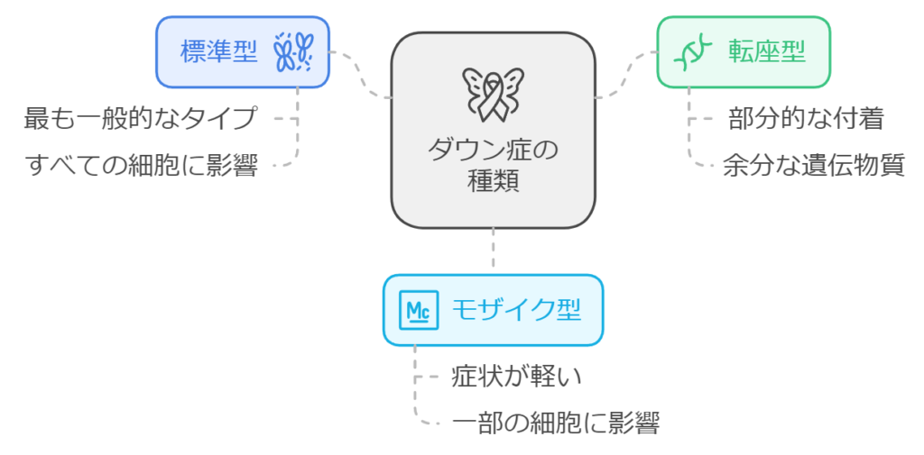 ダウン症のタイプ