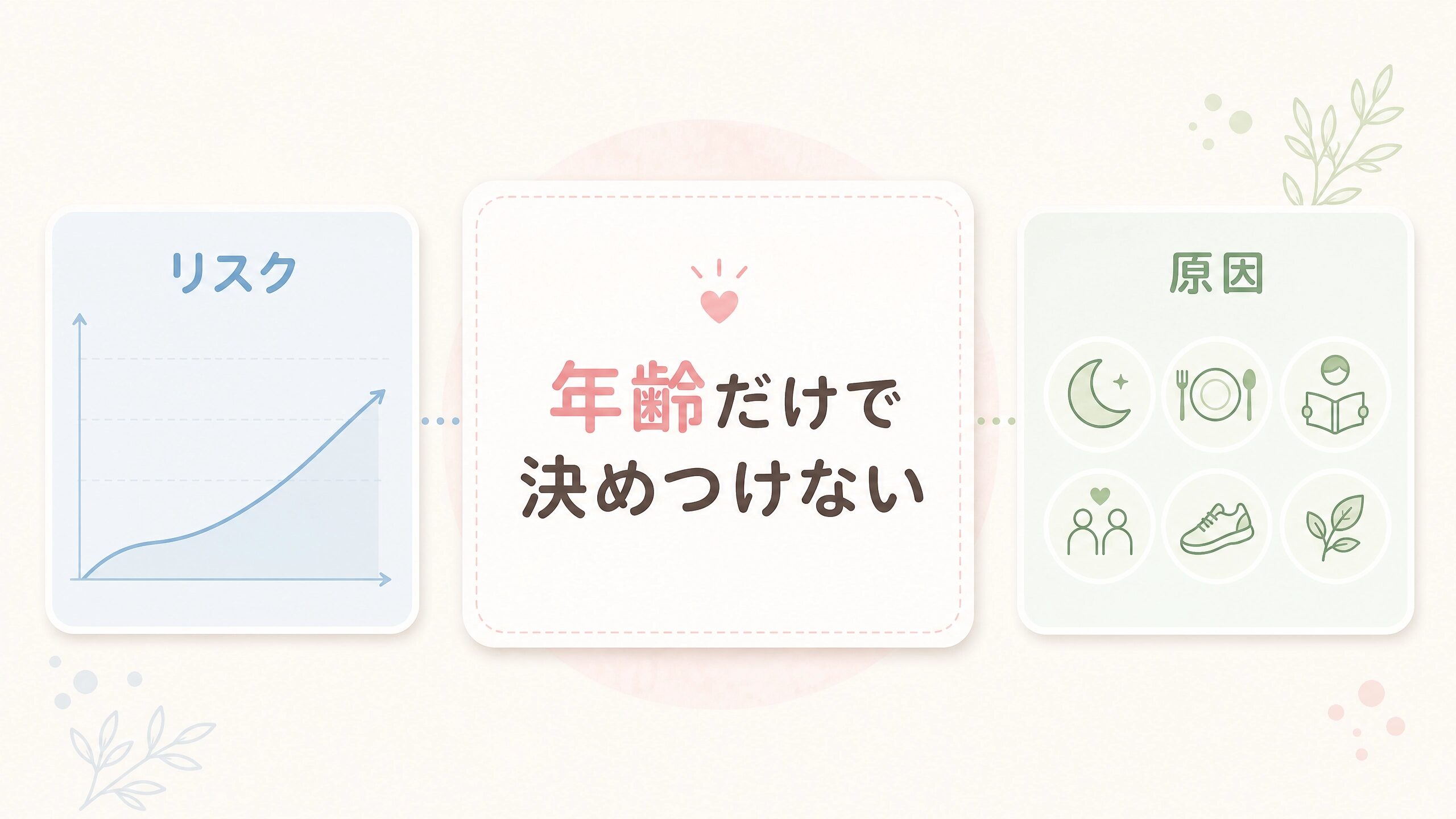 高齢出産と障害リスクを年齢だけで決めつけない考え方を整理する図解画像