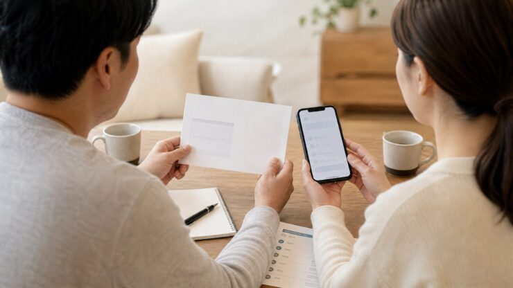 NIPTを受けた後の不安や判断を夫婦で支え合いながら考える様子