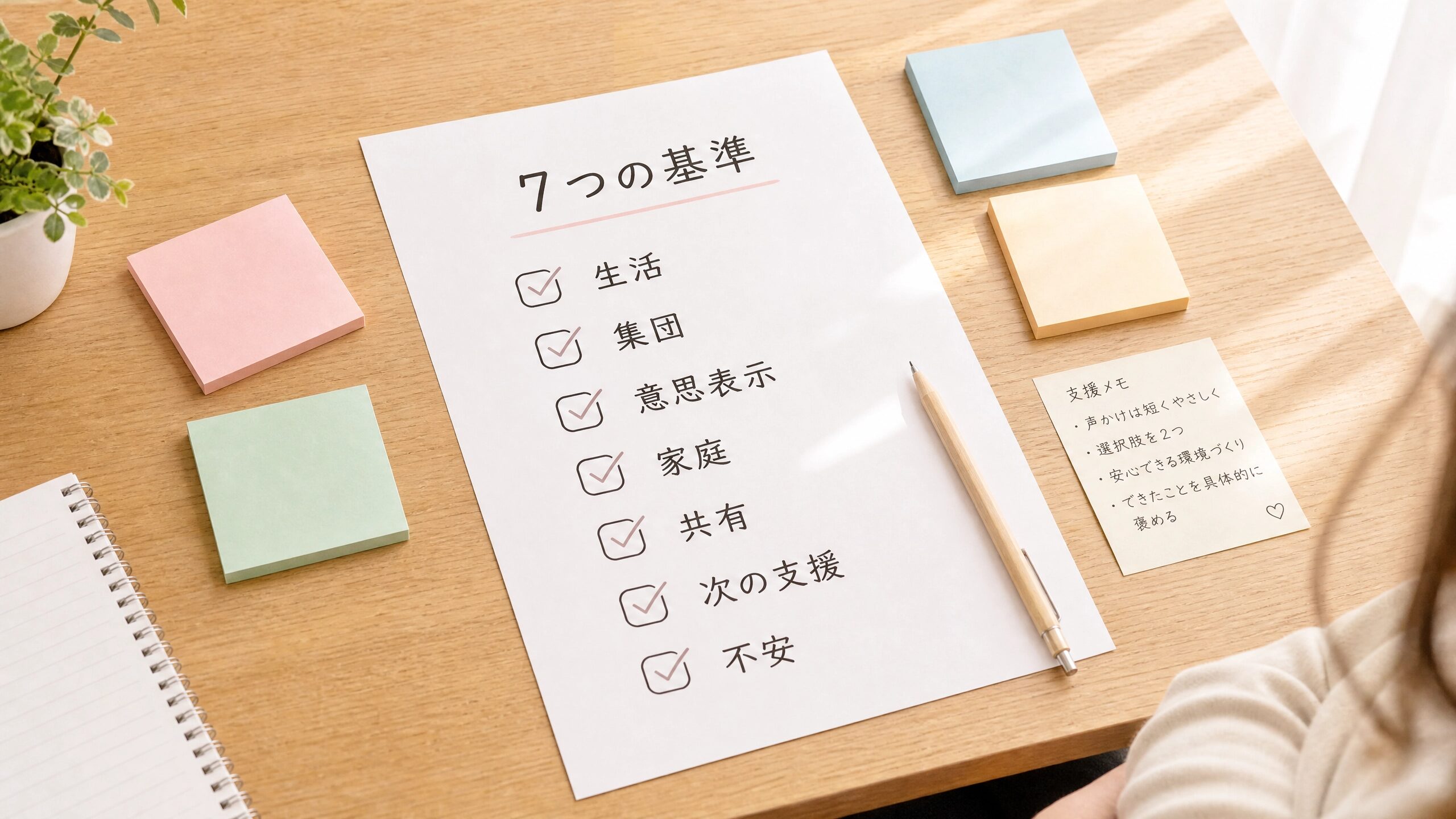 療育のやめどきを考えるための7つの判断基準を整理したチェックリスト