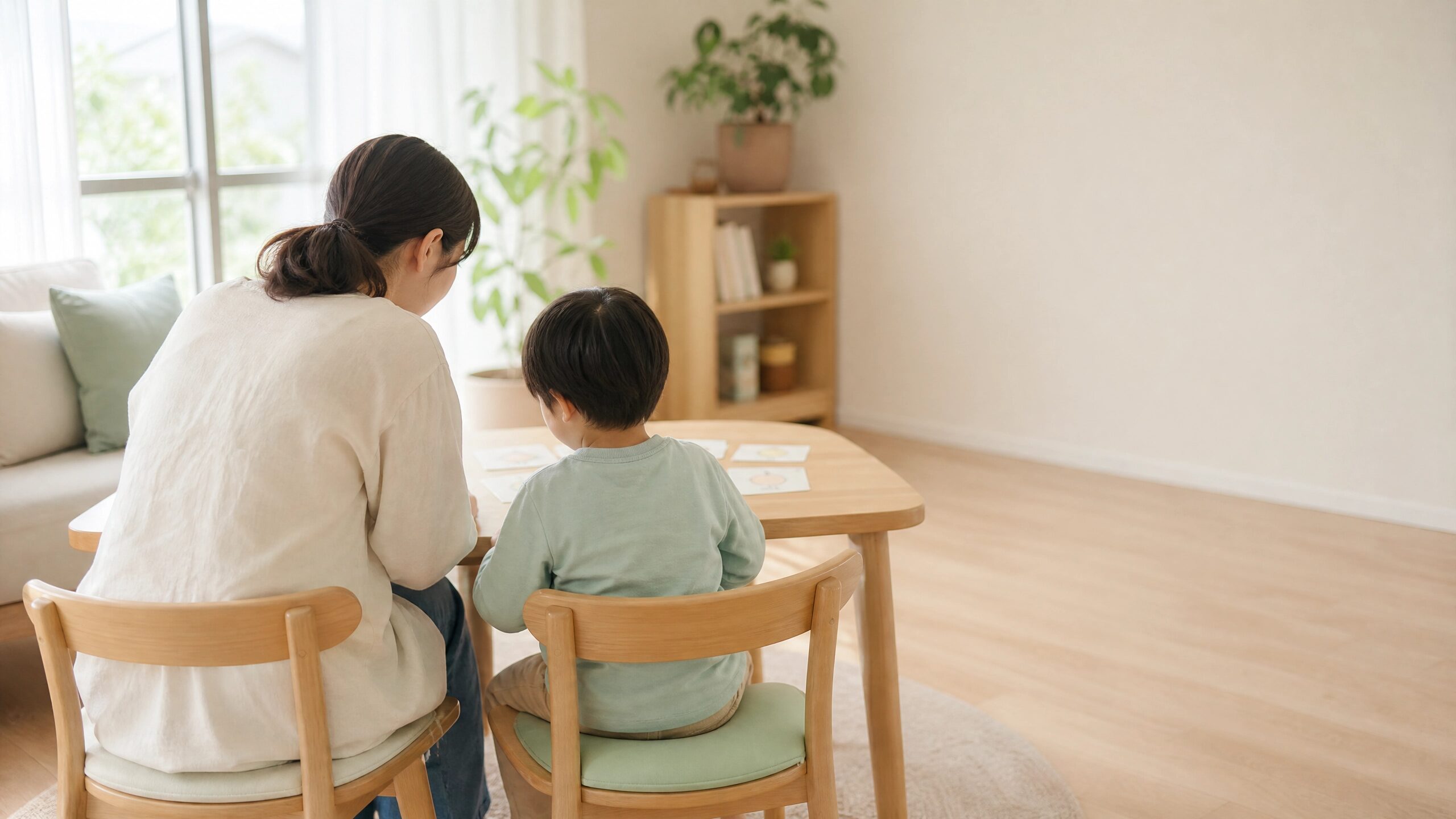 「自閉症は治らない」という言葉を成長や支援の視点で受け止める親子の様子