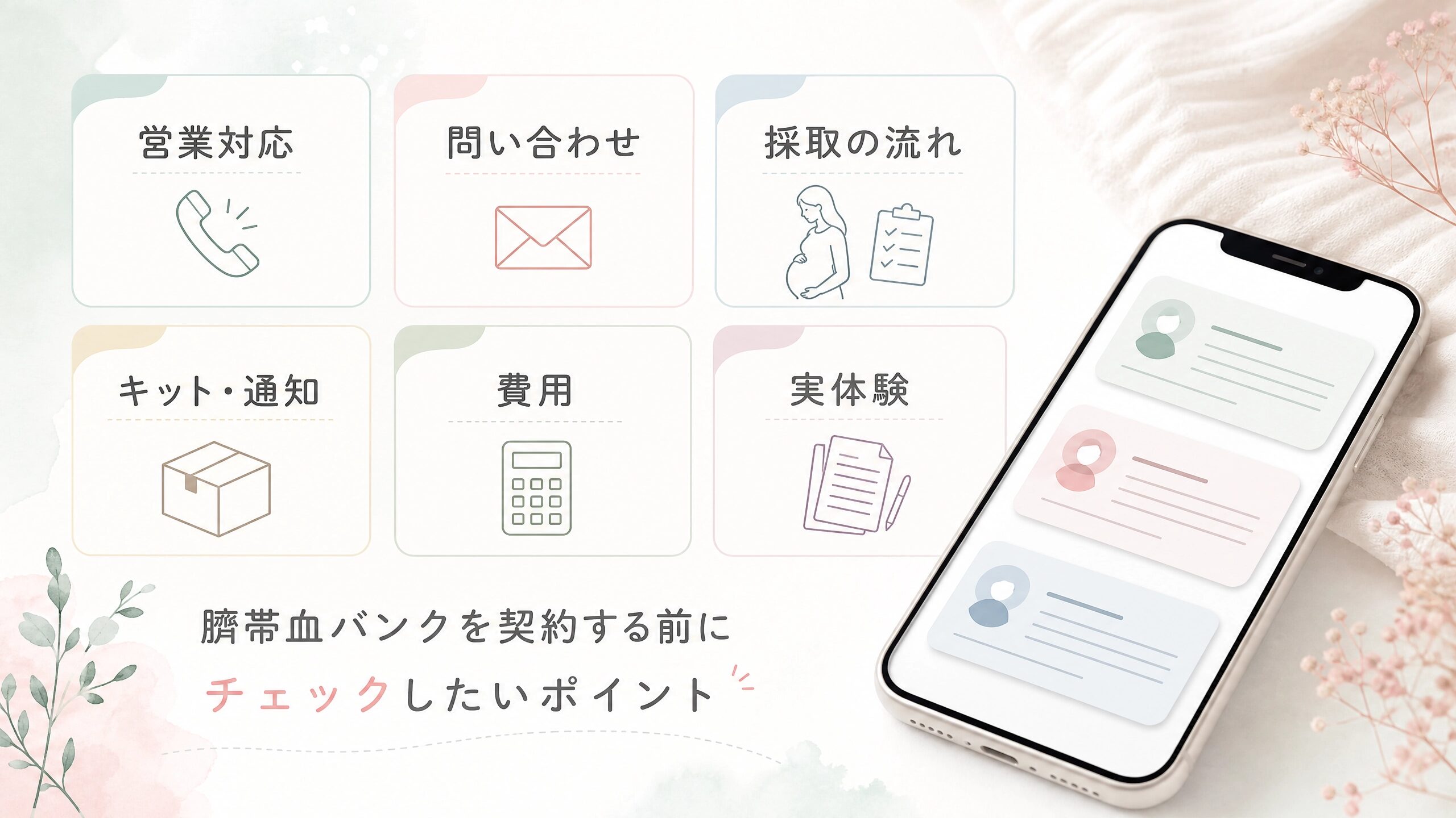 臍帯血プライベートバンクの口コミで契約前に確認したいポイントを整理した画像
