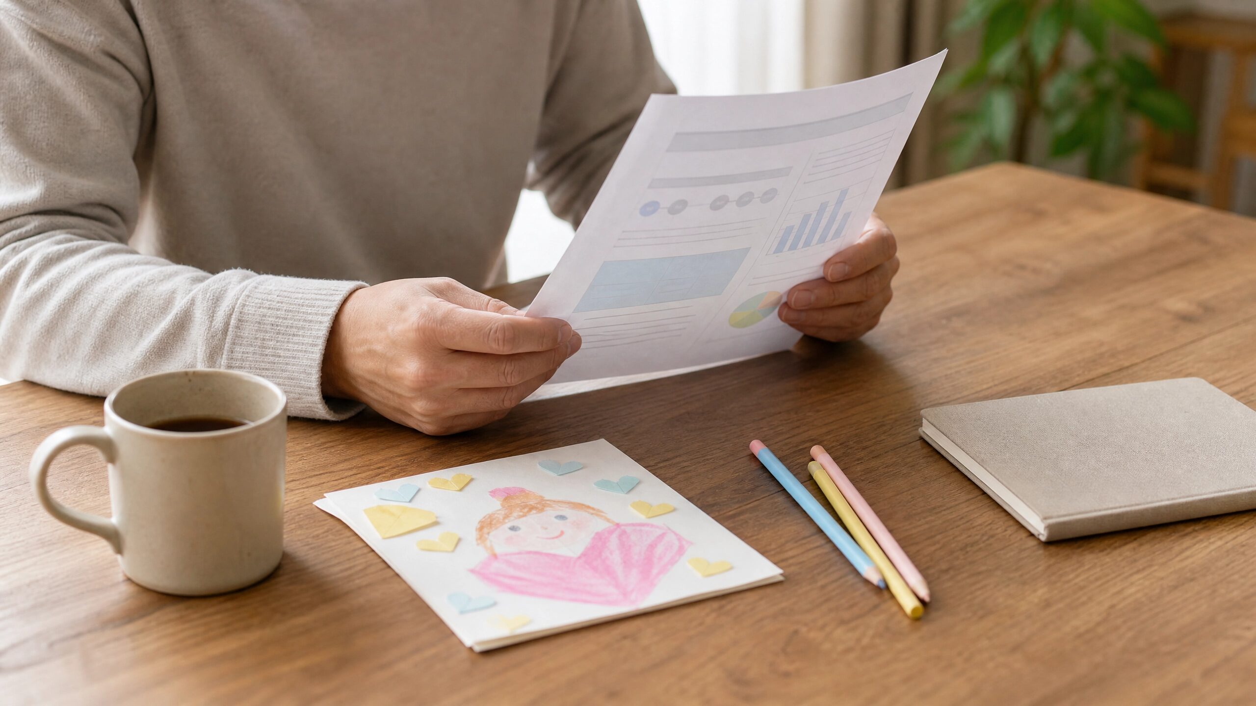 知的障害を伴う娘の父親が臍帯血研究の結果を冷静に受け止める手元