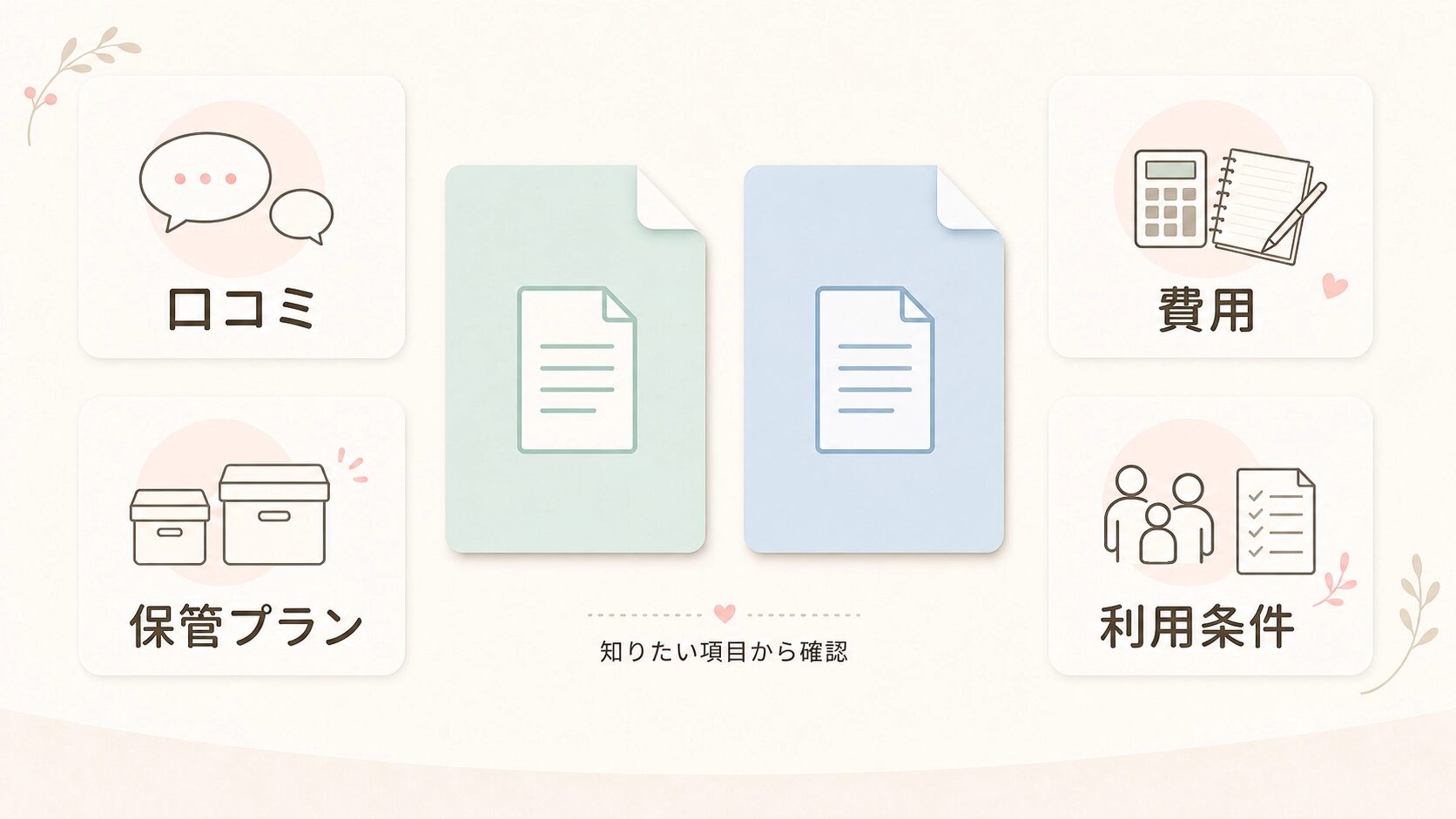 民間臍帯血バンクの口コミや費用、保管プランなどの比較情報を整理した資料