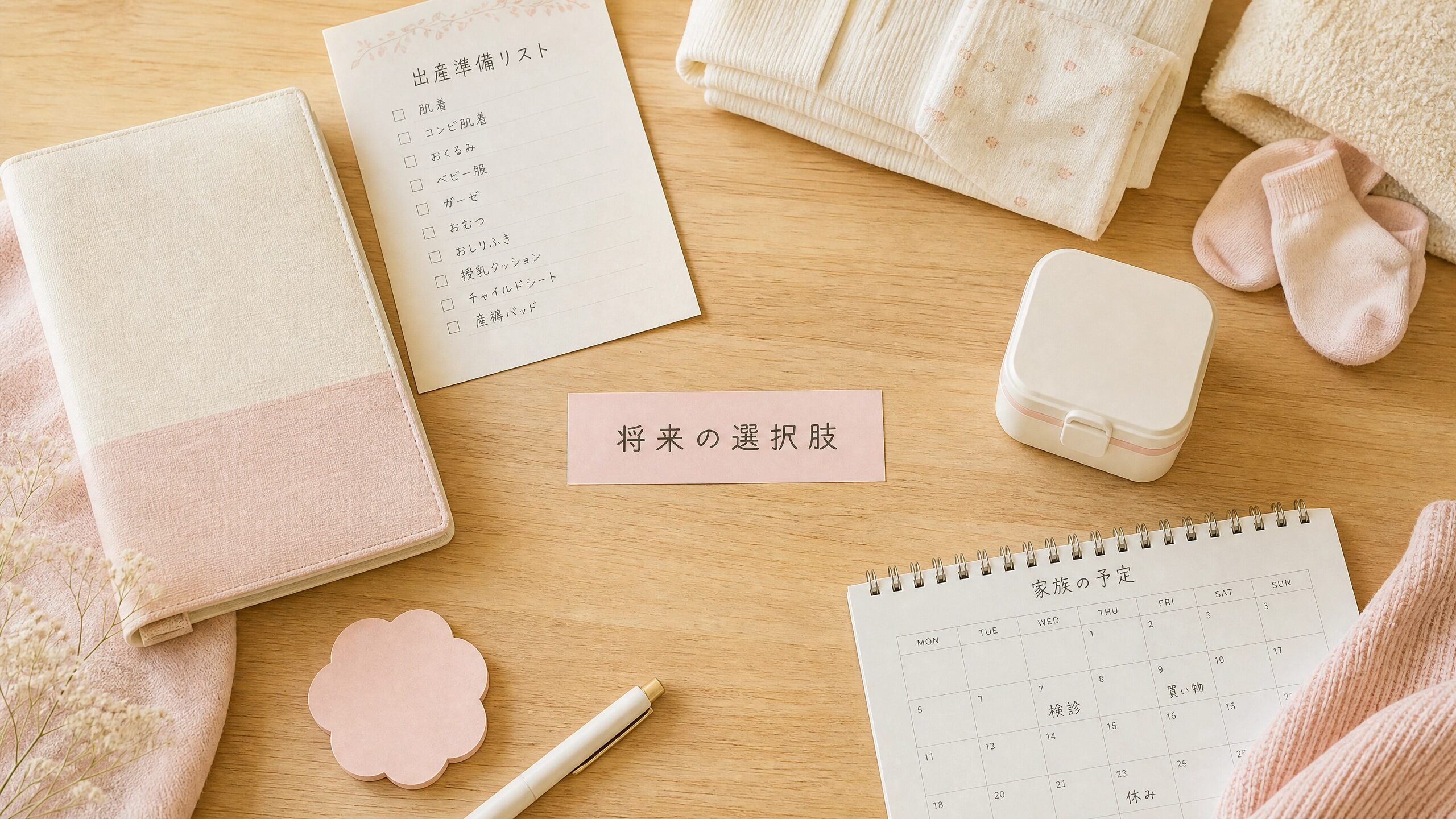 二女と三女の将来の選択肢として臍帯血保管を考える出産準備のイメージ