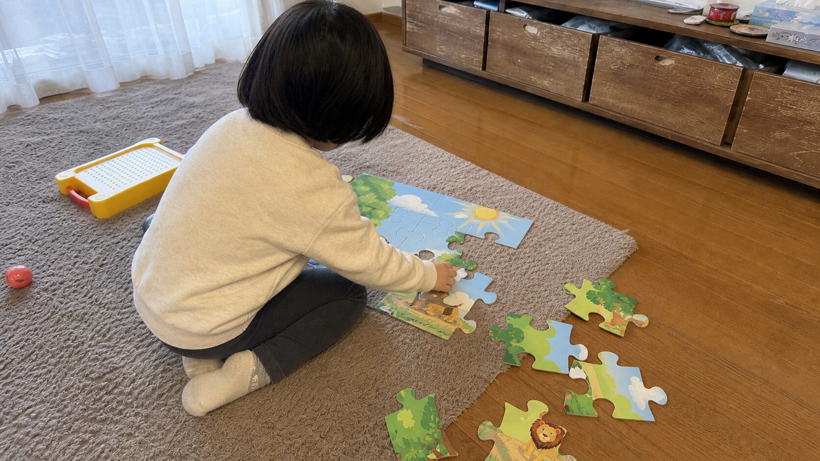 自閉症の子が段階的に取り組めるジグソーパズル