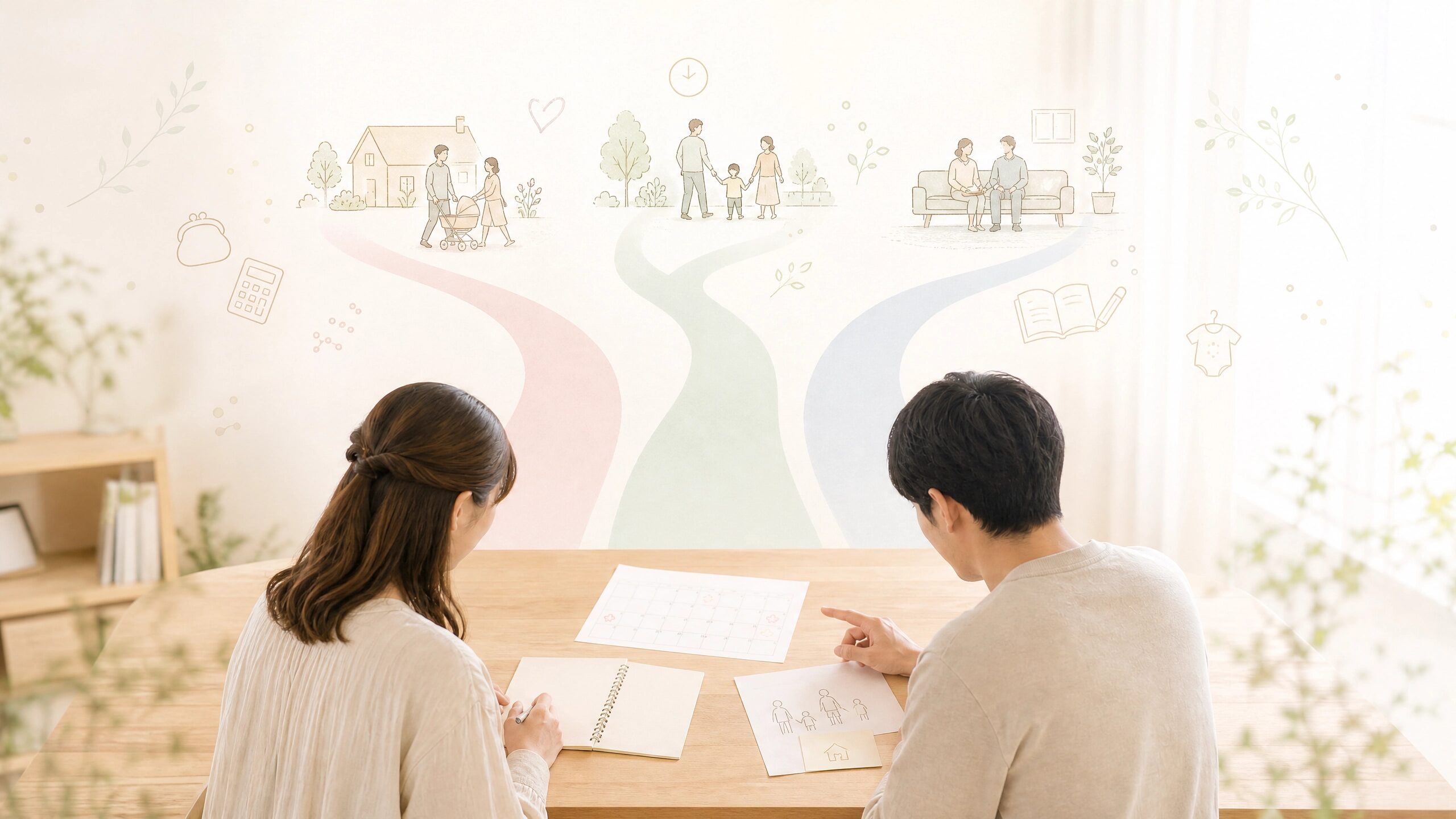 臍帯血保管の判断が家庭の費用や考え方によって異なることを表す画像