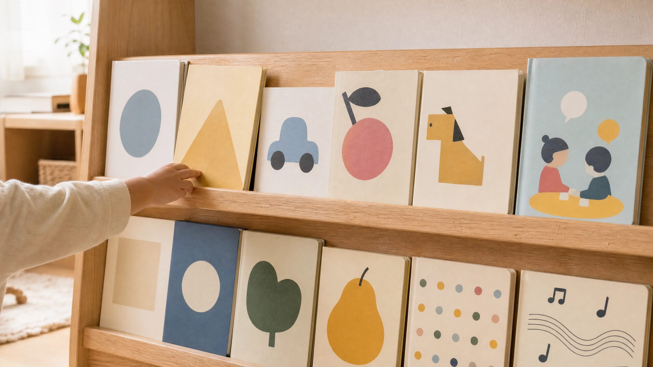 言葉の発達段階に合わせて選ぶ12冊の子ども向け絵本のイメージ