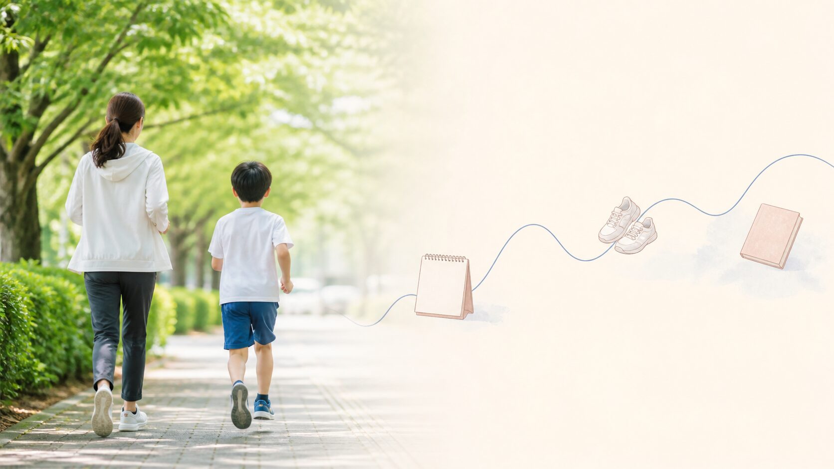 成長には波があり、身につけた生活の力を継続して支える必要があることを表す画像